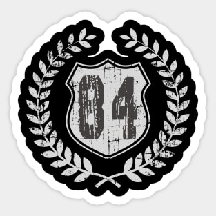 Vintage Old No. 84 T-Shirt Sticker